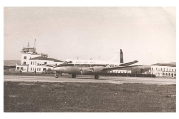 De Havilland DH.114 Heron a l’Aeroport a finals dels anys 50 (foto blog Horaahora).
